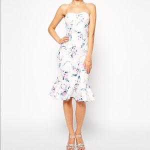 Floral midi asos dress